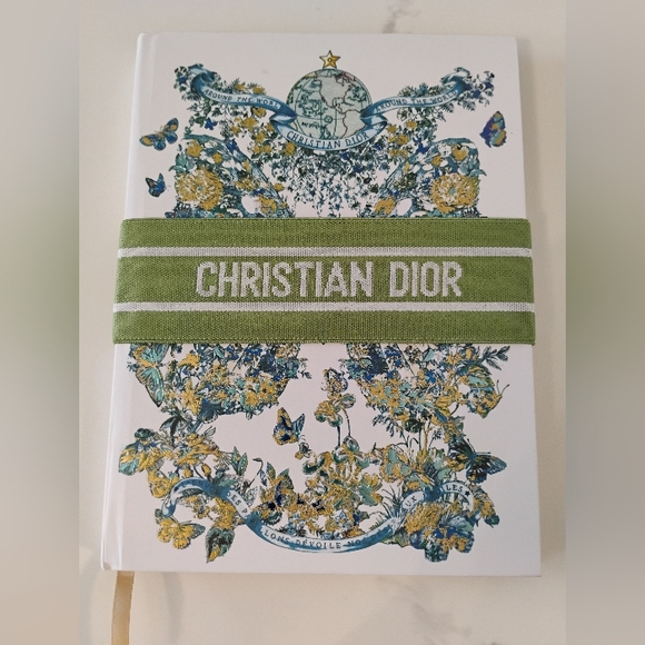 Dior Other - NEW Dior Floral Notebook with Green Band